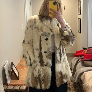 Vintage Rabbit Fur Coat